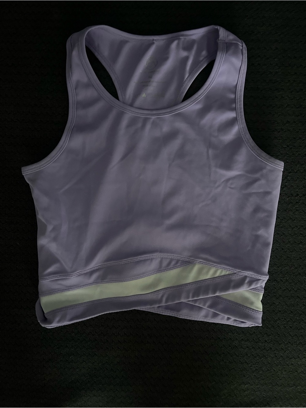 Lavender Racerback Crop Tank Top